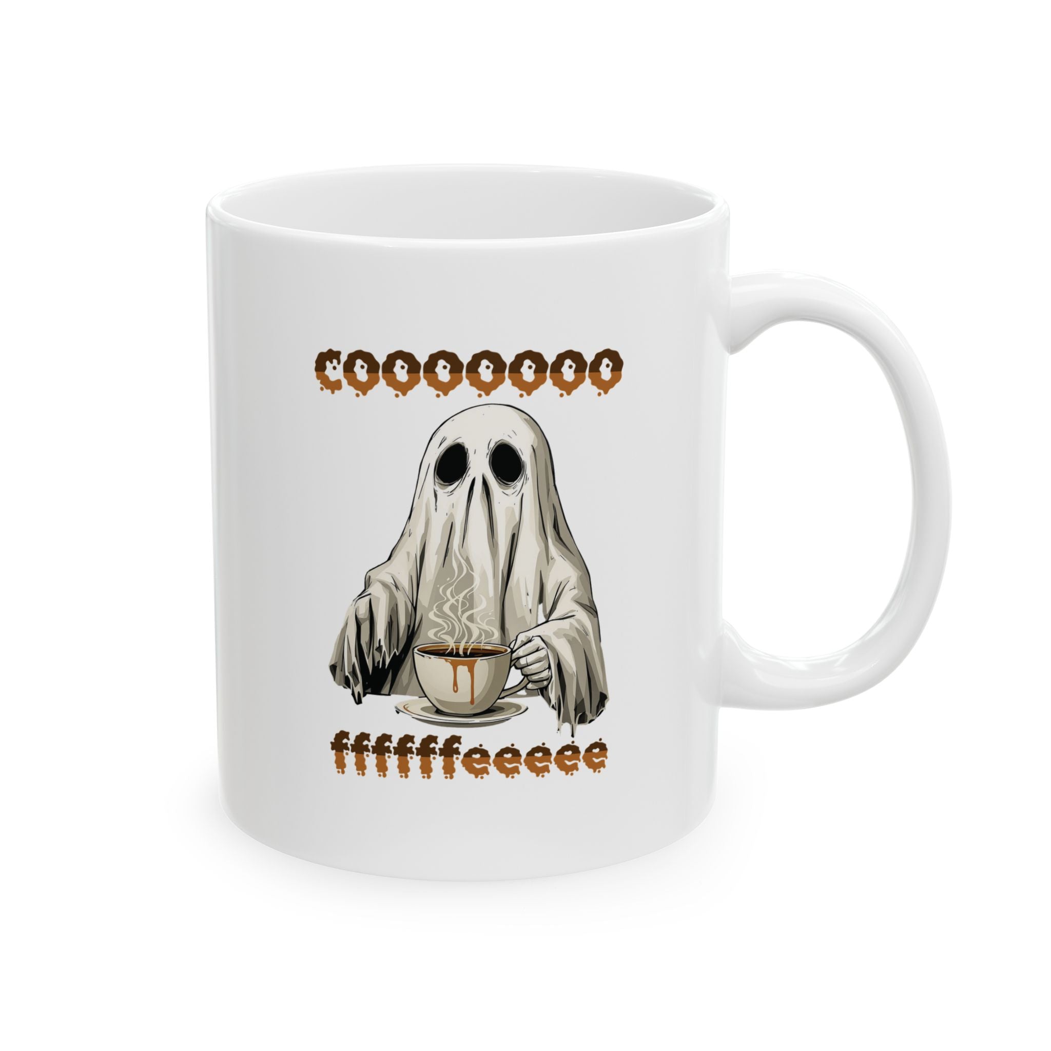 Coffee Ghost Mug, (11oz, 15oz)