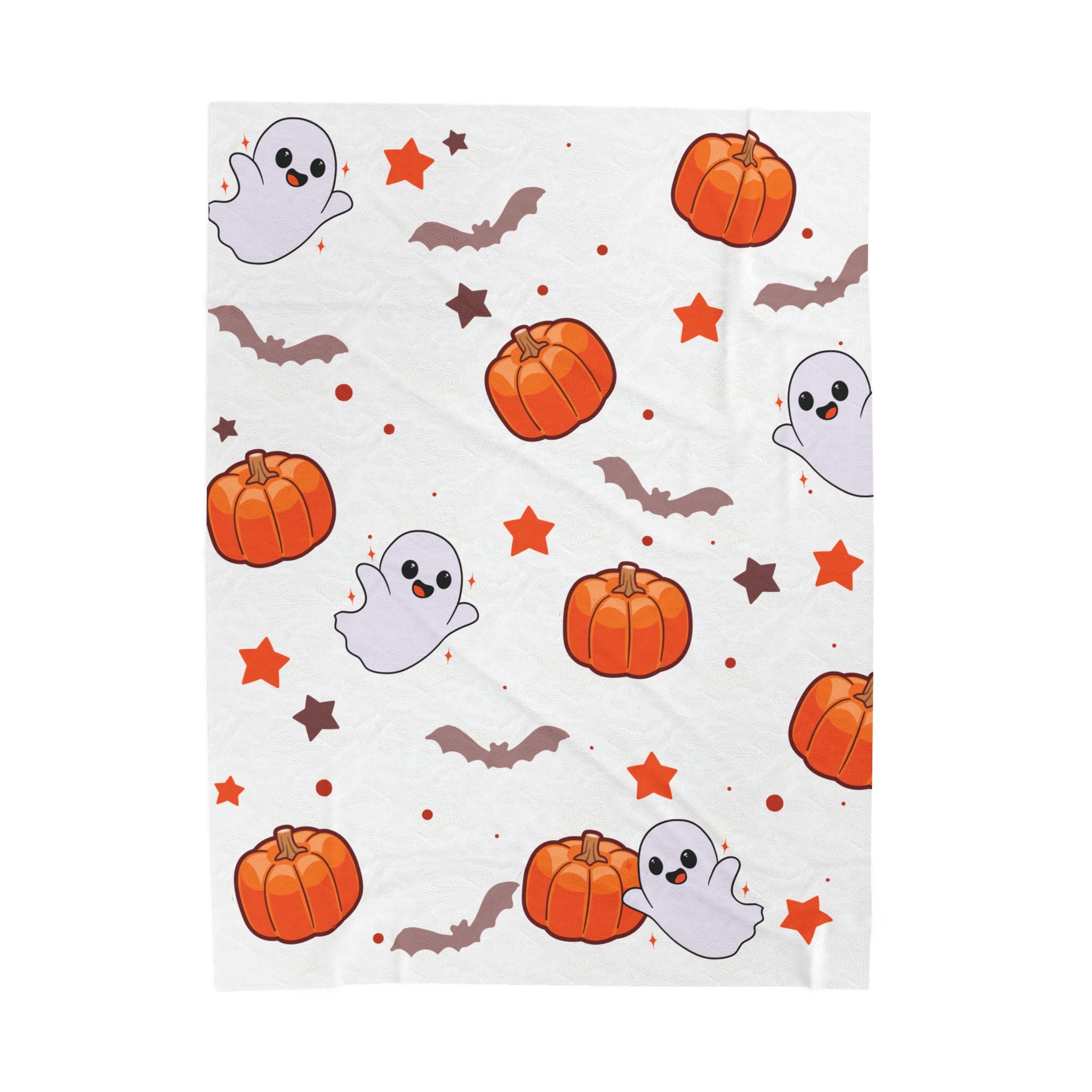 Ghost Pumpkin White Blanket